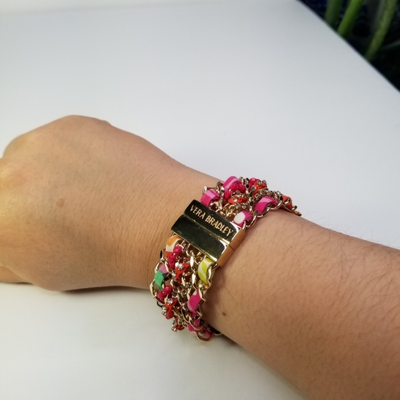 VERA BRADLEY ZIGGY ZINIA MIX BRACELET BANGLE BOHO - Picture 9 of 12